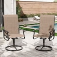 thumbnail image 1 of POTEBAN Textilene High Back Outdoor Dining Chair - Set of 2, Khaki, 1 of 9