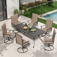 thumbnail image 1 of POTEBAN Textilene High Back Outdoor Dining Chair -Set of 6, Khaki(only chairs), 1 of 10