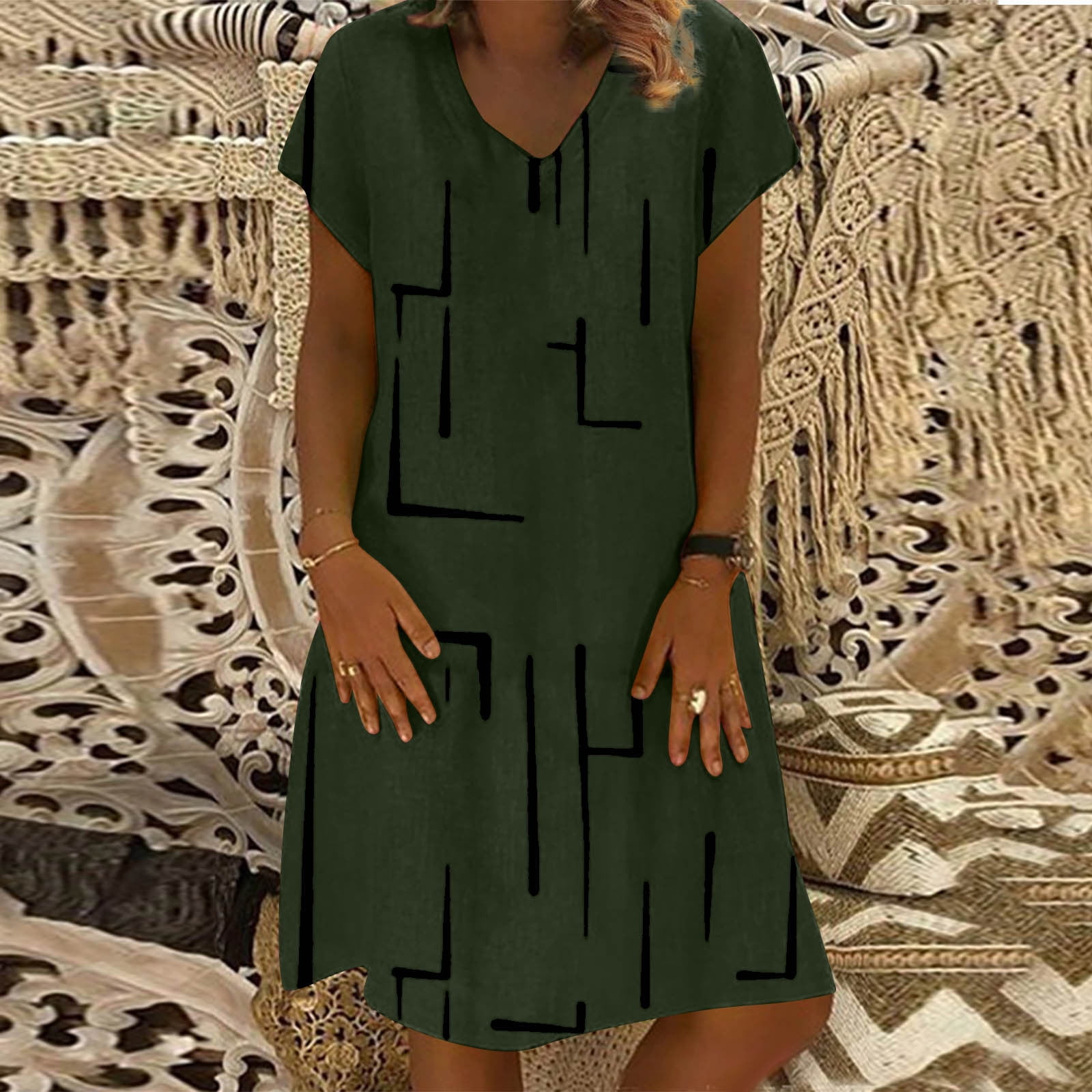 green emerald velvet dress Dallas Layover T-Shirt Midi In Army Green – Impressions Online Boutique