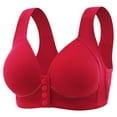 thumbnail image 1 of POTETI Front Closure Womens Plus Bras Wirefree Push Up Bras for Women Comfortable Full Figure Underwear, 1 of 2