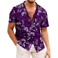 thumbnail image 1 of POTETI Hawaiian Mens Summer Shirt Beach Short Sleeve Tropical Casual Button Down Shirt Tops, 1 of 1