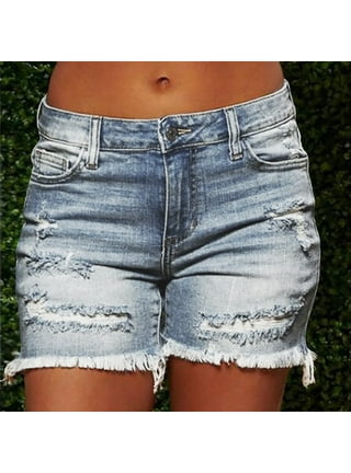 Cut up shorts for women hot sale