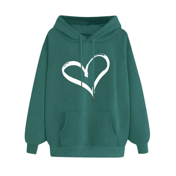 POTETI Hoodies for Women Casual Long Sleeve Pullover Tops Sweatshirts