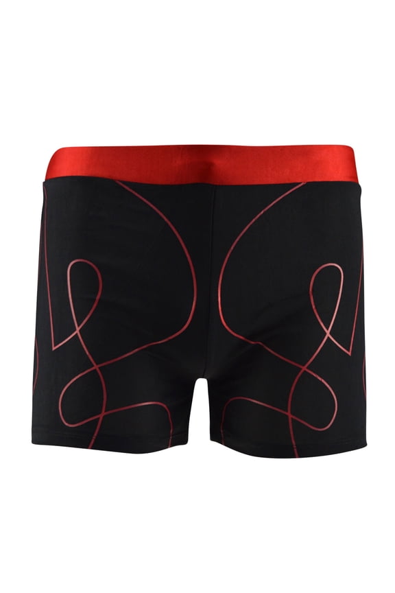 Men Swimming Trunks High Stretch Quick Dry Line Print Beach Athletic Board Shorts Swimsuit,XL