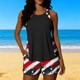 thumbnail image 1 of POTETI Modest Womens Swimsuit Tankini Summer Beach Independence Day American Flag Bathing Suits for Women, 1 of 7