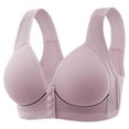 thumbnail image 1 of POTETI Plus Size Womens Bras Front Closure Wirefree Push Up Bras for Women Comfortable Full Figure Underwear, 1 of 7