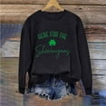 thumbnail image 1 of POTETI St Patricks Day Shirts Womens Long Sleeve Crew Neck Sweatshirts Tops, 1 of 4