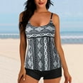 thumbnail image 1 of POTETI Swimsuits for Girls Modest Tankini Beach Summer Tie Dye Junior Bathing Suit, 1 of 6