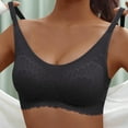 thumbnail image 1 of POTETI Wirefree Women's Bras Full Figure Push Up Bras for Women Embroidered Breathable Underwear, 1 of 4