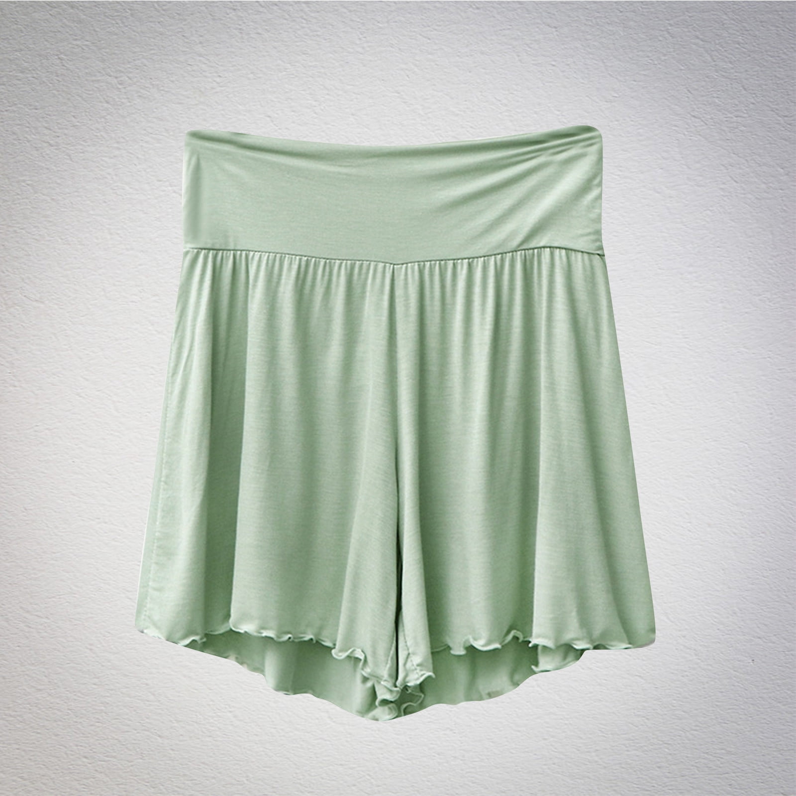 POTETI Women Pull on Shorts High Waisted Cotton Women Summer Shorts ...
