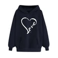 thumbnail image 1 of POTETI Women's Casual Hoodies Long Sleeve Pullover Tops Hooded Sweatshirts, 1 of 4