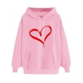 thumbnail image 1 of POTETI Women's Casual Hoodies Long Sleeve Pullover Tops Sweatshirts, 1 of 4