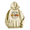 thumbnail image 1 of POTETI Women's Hoodies and Sweatshirts Casual Long Sleeve Hooded Sweatshirts Pullover Tops, 1 of 5