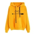 thumbnail image 1 of POTETI Women's Plus Size Hoodies Casual Long Sleeve Sweatshirts Solid Pullover Tops, 1 of 5
