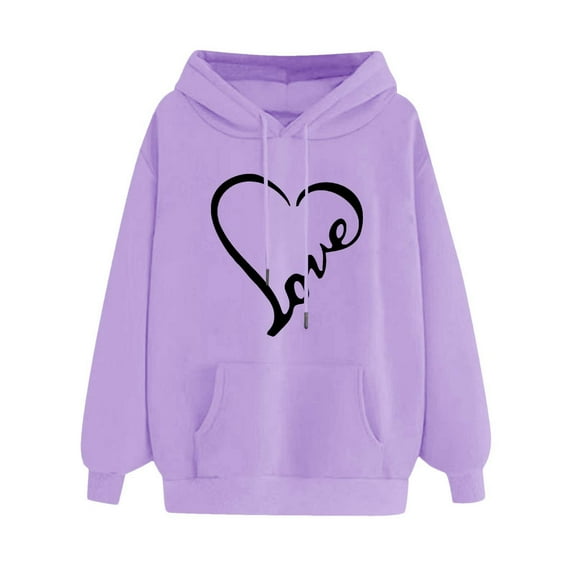 POTETI Womens Fall Hoodies Casual Long Sleeve Hooded Sweatshirts Pullover Tops