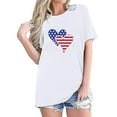 thumbnail image 1 of POTETI Womens Fourth of July Shirts Independence Day Carnival Short Sleeve Crew Neck Star Print Tunic Tee Shirt Tops, 1 of 4