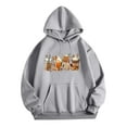 thumbnail image 1 of POTETI Womens Hoodie Casual Long Sleeve Pullover Tops Loose Sweatshirts, 1 of 5