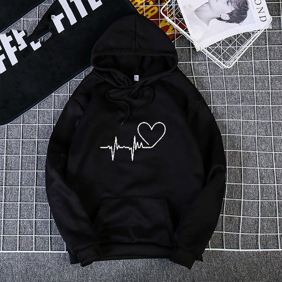 POTETI Womens Hoodies Casual Long Sleeve Pullover Tops Hooded Sweatshirts