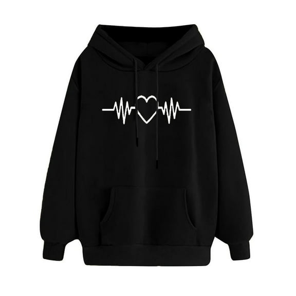 POTETI Womens Hoodies Casual Long Sleeve Pullover Tops Hooded Sweatshirts