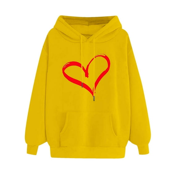 POTETI Womens Hoodies Casual Long Sleeve Pullover Tops Hooded Sweatshirts