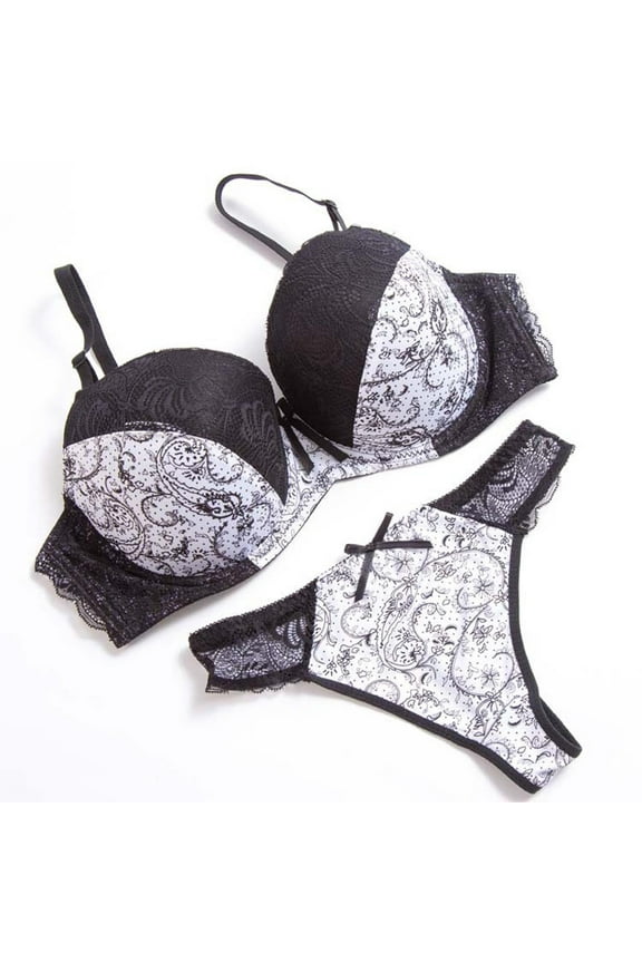 Womens Pajamas Plus Size White See Through Lace Pajama Bowknot Bras and G-String thong