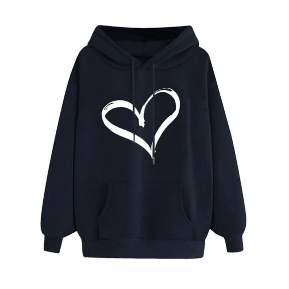 POTETI Womens Plus Size Hoodies Casual Long Sleeve Pullover Tops Sweatshirts