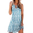 thumbnail image 1 of POTETI Womens Summer Dresses Casual Sleeveless Mini Dresses Women Tank Crew Neck Boho Mini Beach Sundresses, 1 of 4