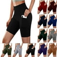 POTETI Yoga Women's Biker Shorts High Waisted Womens Summer Shorts