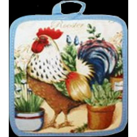 POTHOLDER JM GARDEN ROOSTER