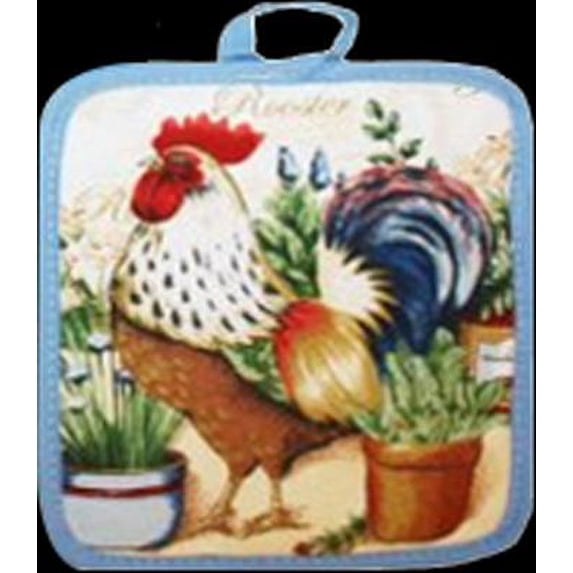 POTHOLDER JM GARDEN ROOSTER