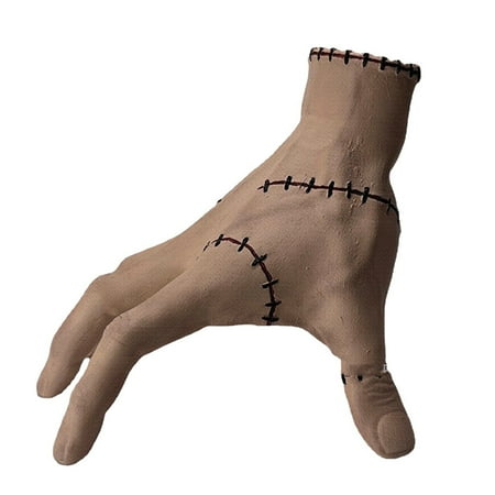 POTSUI Realistic Addams Gothic Hand Props Action Figures, Resin Brown