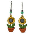 thumbnail image 1 of POTTED SUNFLOWER Hypo-Allergenic Earrings, Sterling Silver Plated, by Sienna Sky, 1 of 1