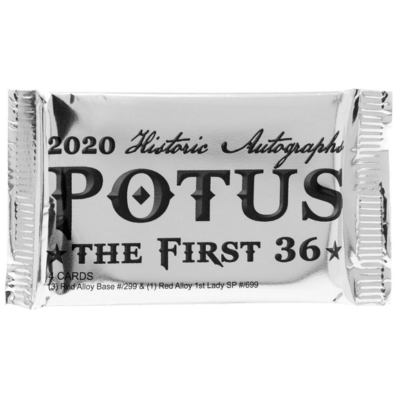 POTUS The First 36 Trading Card Bonus Pack (4 Cards)