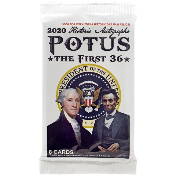 POTUS The First 36 Trading Card Pack (8 Cards)