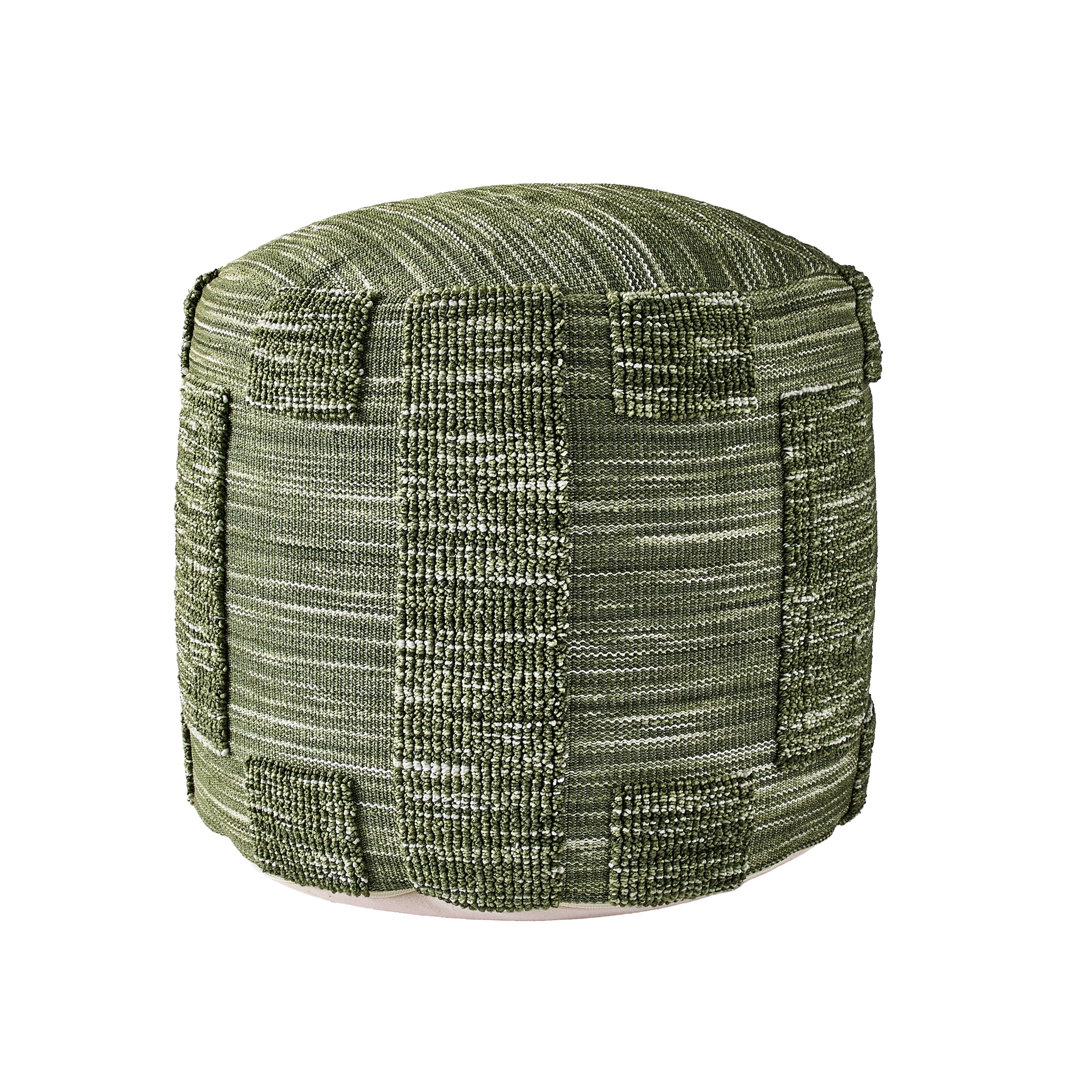 Better Homes & Gardens Space Dye Pouf Cover, Green, 18 in x 18 in x 18 in