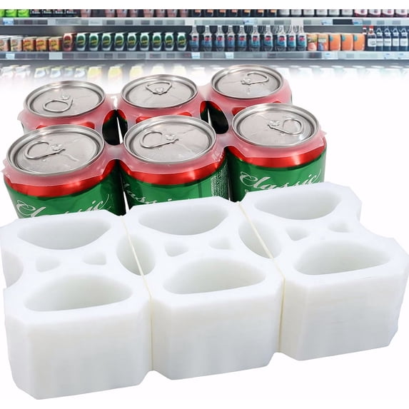 Six Pack Rigs POUR PLACE 6 - Pack Can Rings, 500 Count Pre - Cut Carriers for 12 oz ...