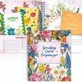 POUR PLACE Greeting Card Organizer Book with Pockets, Floral Month ...