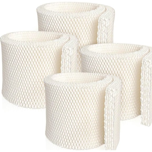 POUR PLACE Humidifier Wicking Filter Replacement 4 Pack, Reinforced Mesh Water Absorption Wick, Compatible with MA0950 MA1200 MA1201 14410 14411 14906 Models, 30 - 3/4 x 8 x 3/4 Inch