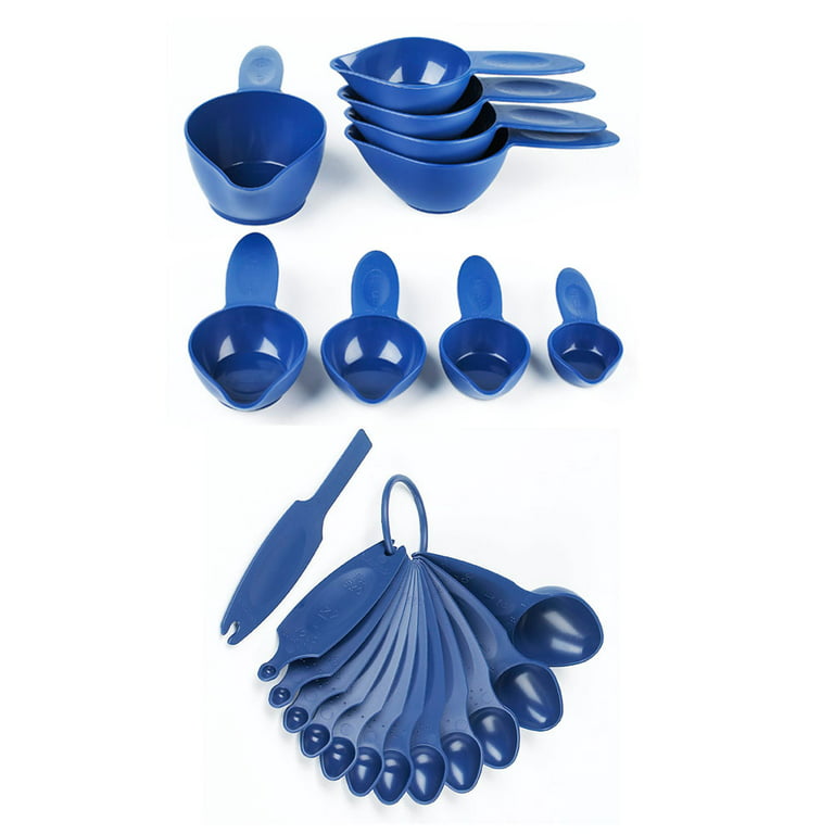Measuring spoons, blue