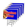 thumbnail image 1 of POUTINE FRIES 5 Pack Of 12" x 16" Yard Sign & Stake | Advertise Your Business | Stake Included Image On Both Sides | Made in The USA, 1 of 3