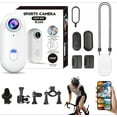 thumbnail image 1 of POV Camera, 4s Body Camera, 2026 New HD 1080p/4k Hands Free Mini POV Pro Body Cam, Wearable Body Adventure Action Cam with Audio Video, for Vlogging Cycling Diving, 1 of 8