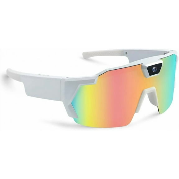 POV Glasses 4K Baseball Glasses with Camera Smart Camera Glasse for Men Women Sunglasses with Cameras and Audio Video Recording Glasse and WiFi Action Sports for Cycling Hiking