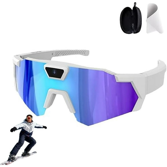 POV Glasses 4K Baseball Sunglasses with Camera, Smart Action Recording Eyewear with Audio, Video & Photo Capture for Men and Women Sports, Outdoor Action & Daily Use