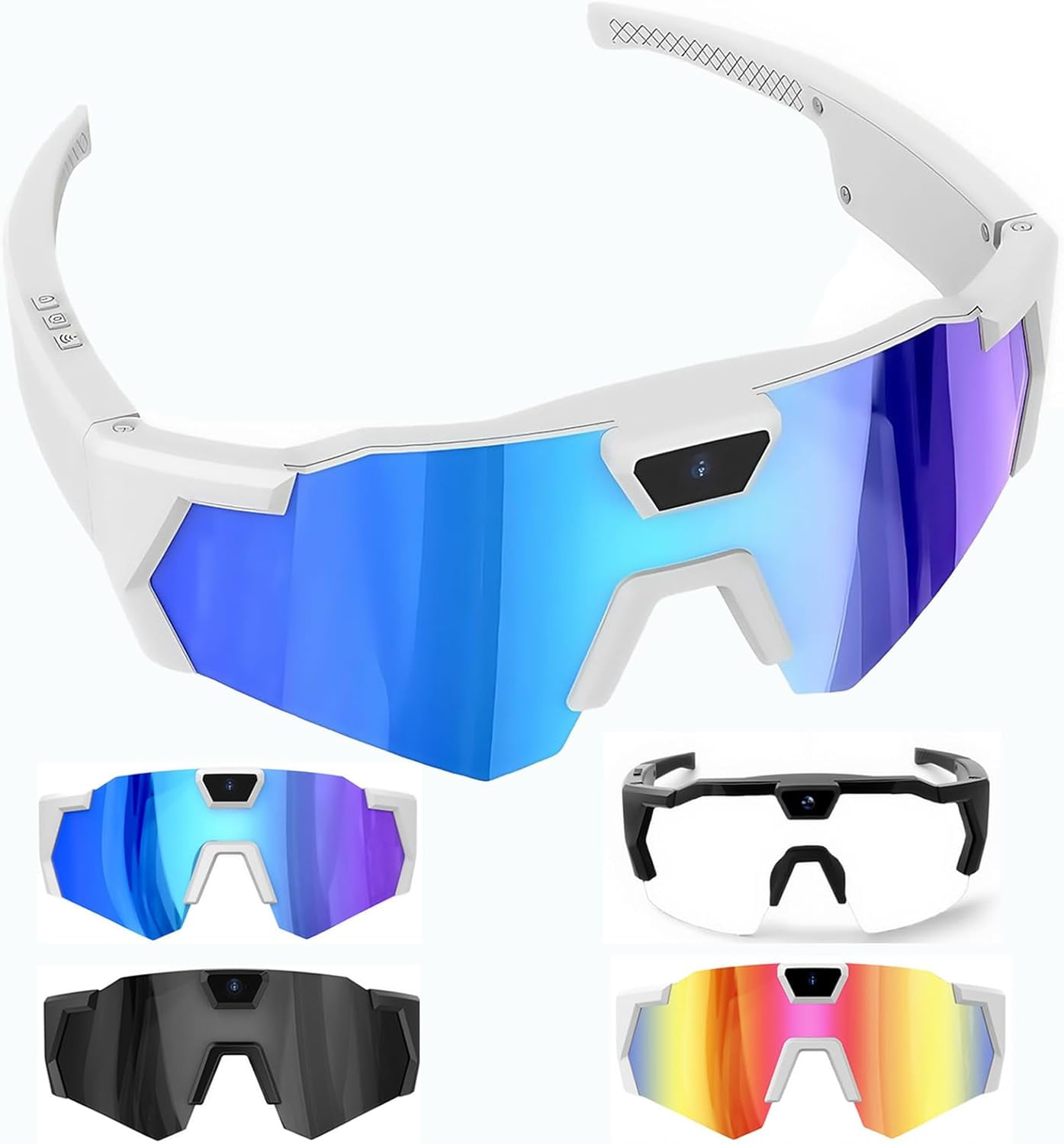 POV Glasses 4K Baseball Sunglasses with Camera, Smart Camera Glasse for ...