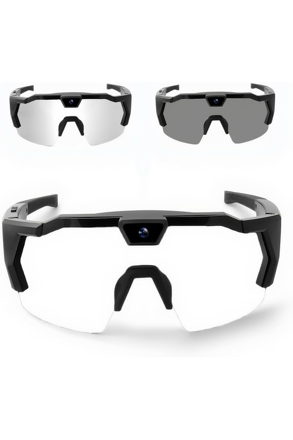 POV Glasses 4K Baseball Sunglasses with Camera, Smart Camera Glasse for Skiing Outdoor Cycling Goggles
