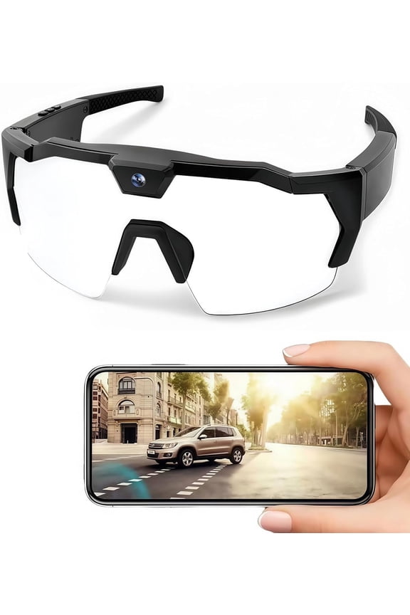 POV Glasses 4K Baseball with Camera for Baseball and Outdoor Action, Upgrade Smart POV Sunglasses for Men and Women