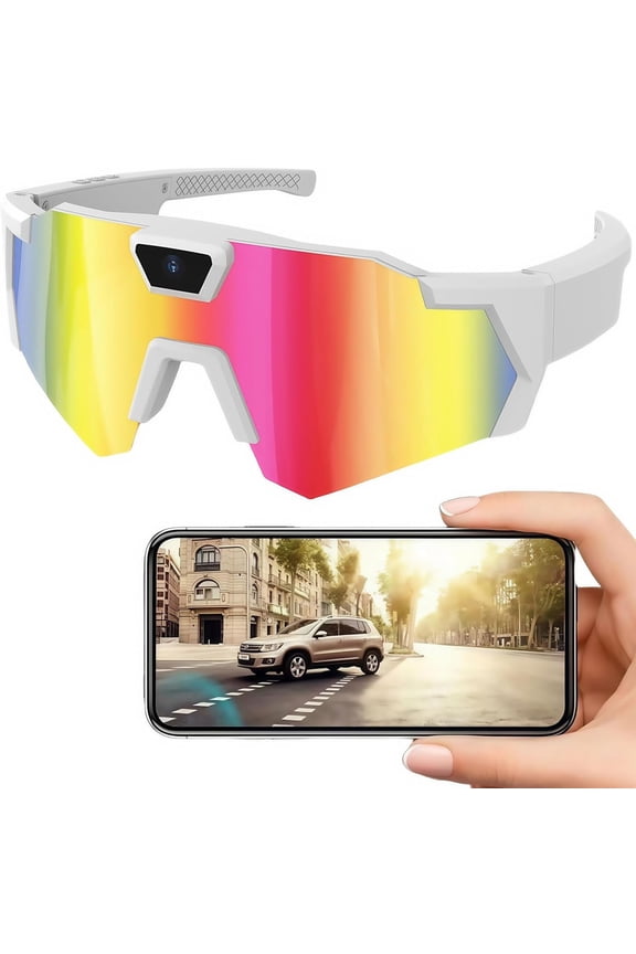 POV Glasses 4K Baseball with Camera for Baseball and Outdoor Action, Upgrade Smart POV Sunglasses for Men and Women