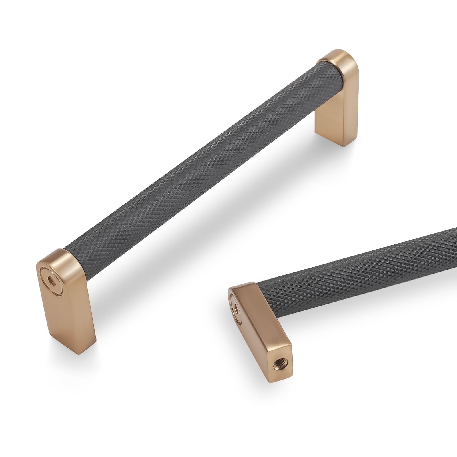 POVEFONK 10 Pack 5 inch(128mm) Black and Champagne Bronze Kitchen ...