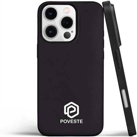 POVESTE Thin Case for iPhone 16 Pro, Thinnest Cover Ultra Slim Soft Minimal - for Apple iPhone 16 Pro (2024)