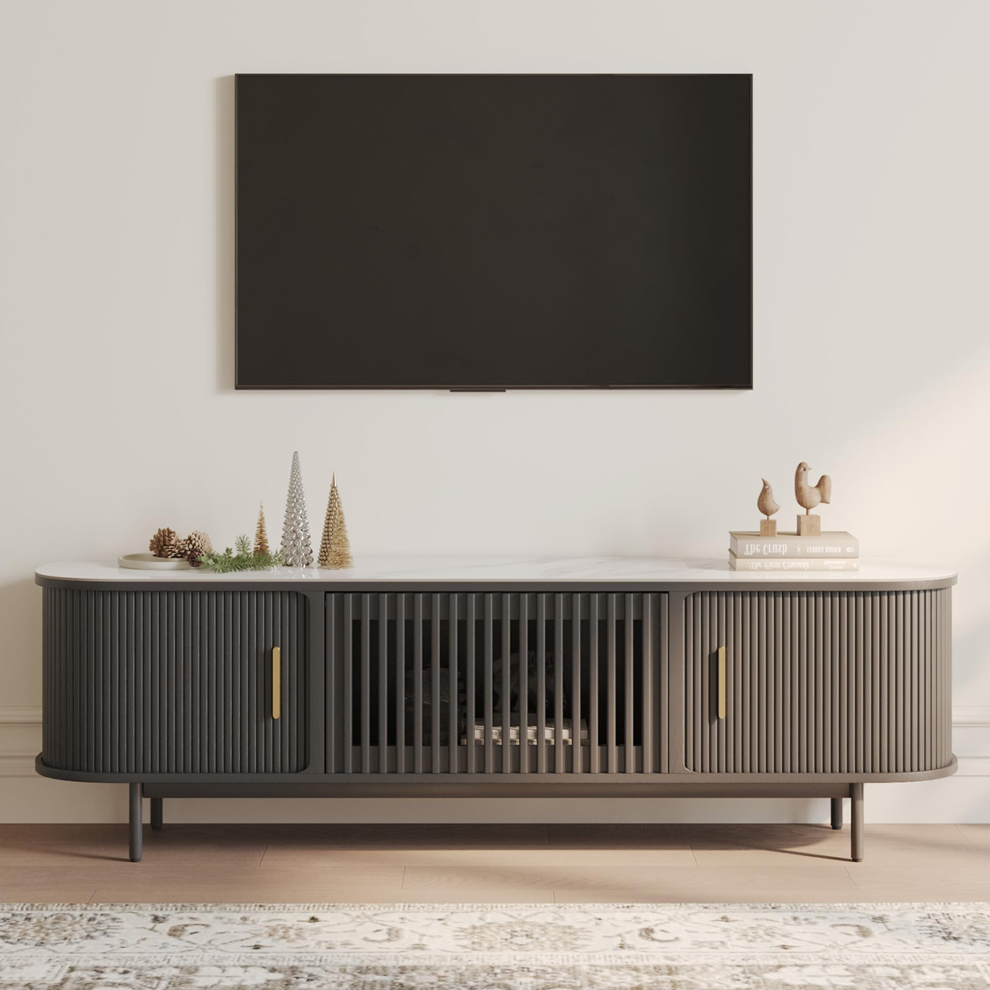 【最終値下げ】アカシア　TVボード　VTB-7251 Signature Design by Ashley Cayberry W2721-168 TV Stand with Fireplace